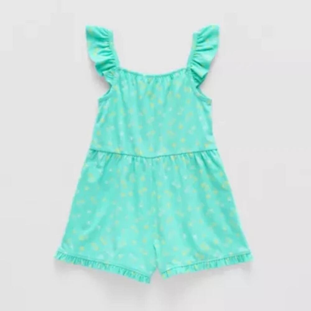 NEW! Thereabouts Ruffle Romper For Girls Size 4 Blue